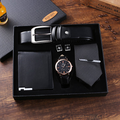 New Quartz Wristwatch Bracelet Gift Set For Men Boyfriend