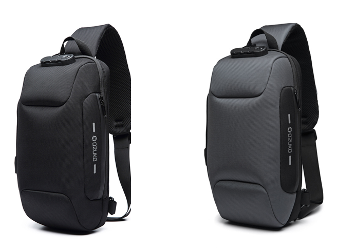 Multifunctional Shoulder Bag Anti-Theft Waterproof Chest Bag USB